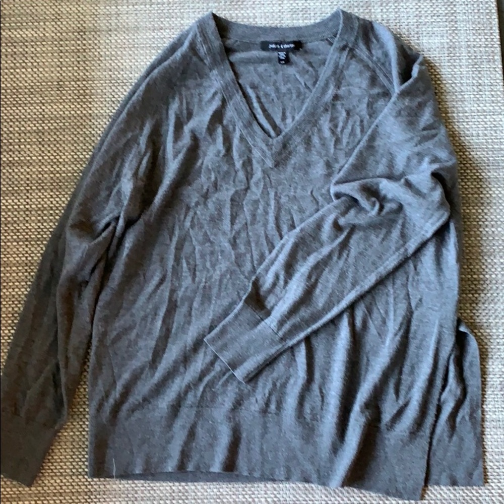 Judith and Charles Wool Vneck Sweater